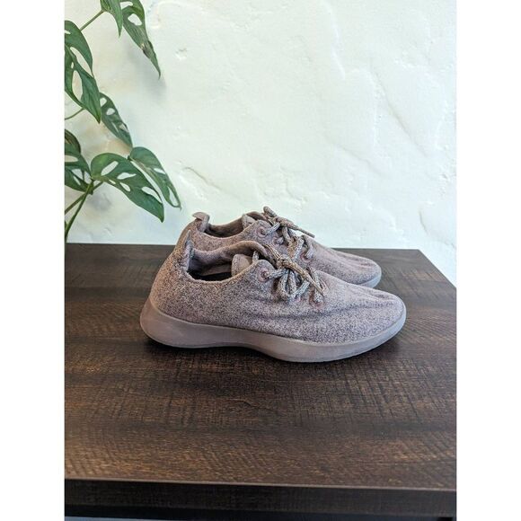 Allbirds Women's The Wool Runner Mauve Pink Lace Up Running Shoes - Size 7 - Picture 1 of 8